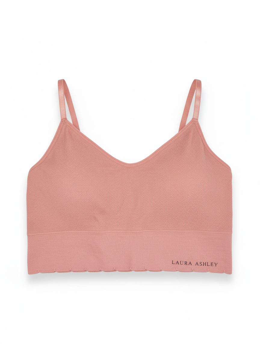 نیم‌تنه راحتی زنانه LAURA ASHLEY – مدل ریب بافت (صورتی چرک) سایز XL