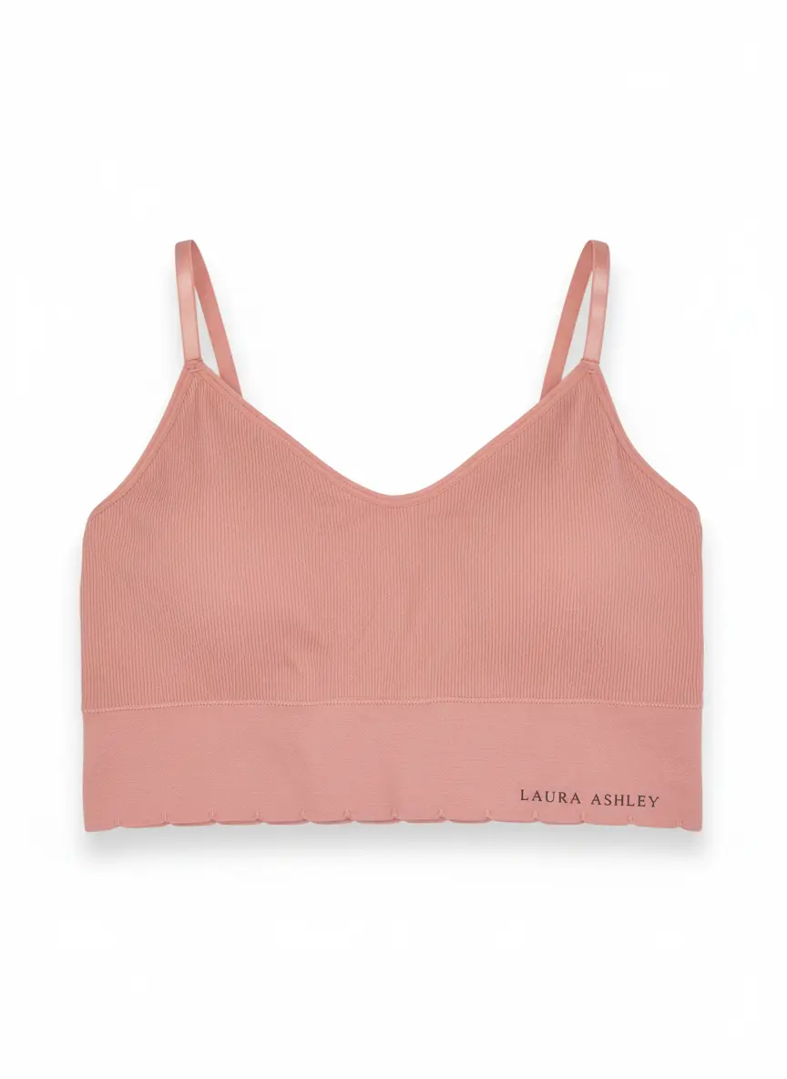 نیم‌تنه راحتی زنانه LAURA ASHLEY – مدل ریب بافت (صورتی چرک) سایز XL